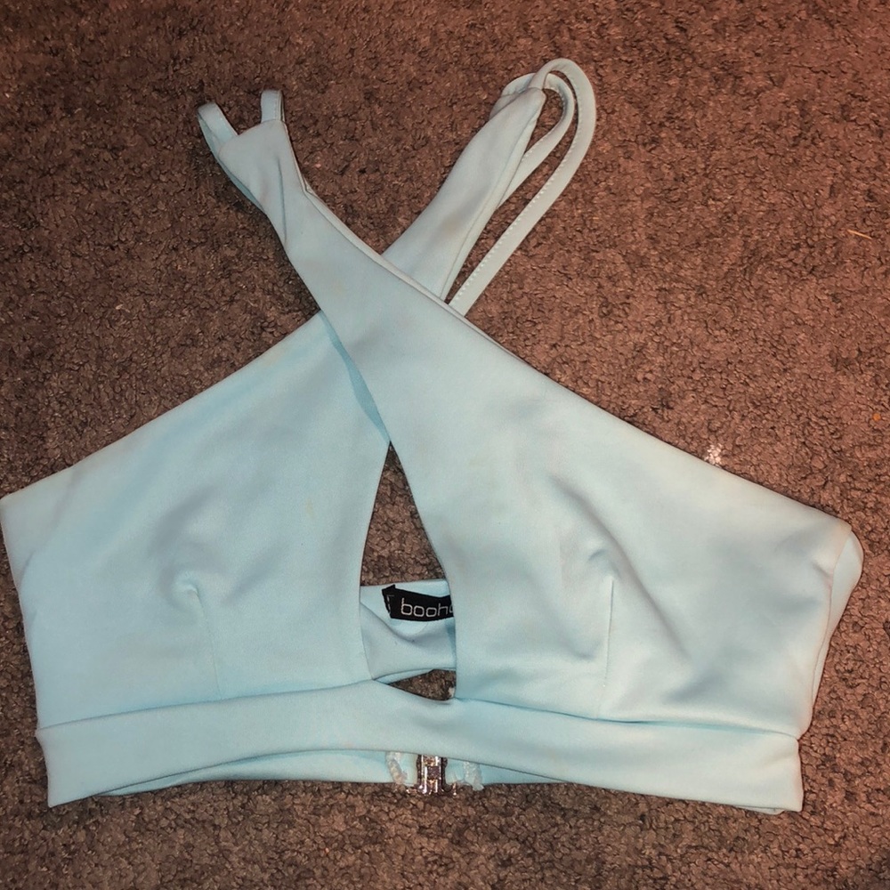 Blue Going Out Top
